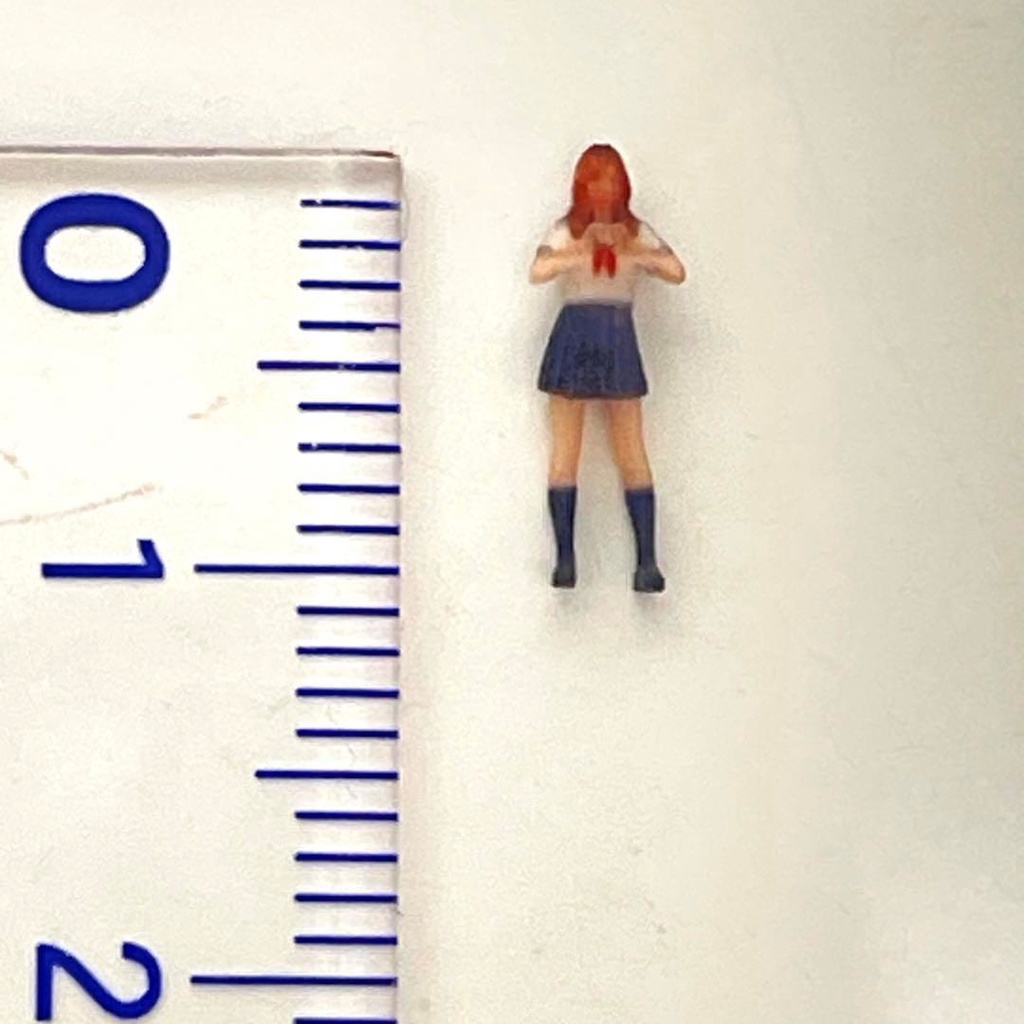1/150 Nゲージ フィギュア JK セーラー服 半袖 ハート リアルフィギュア ミニチュアイメージ 完成品