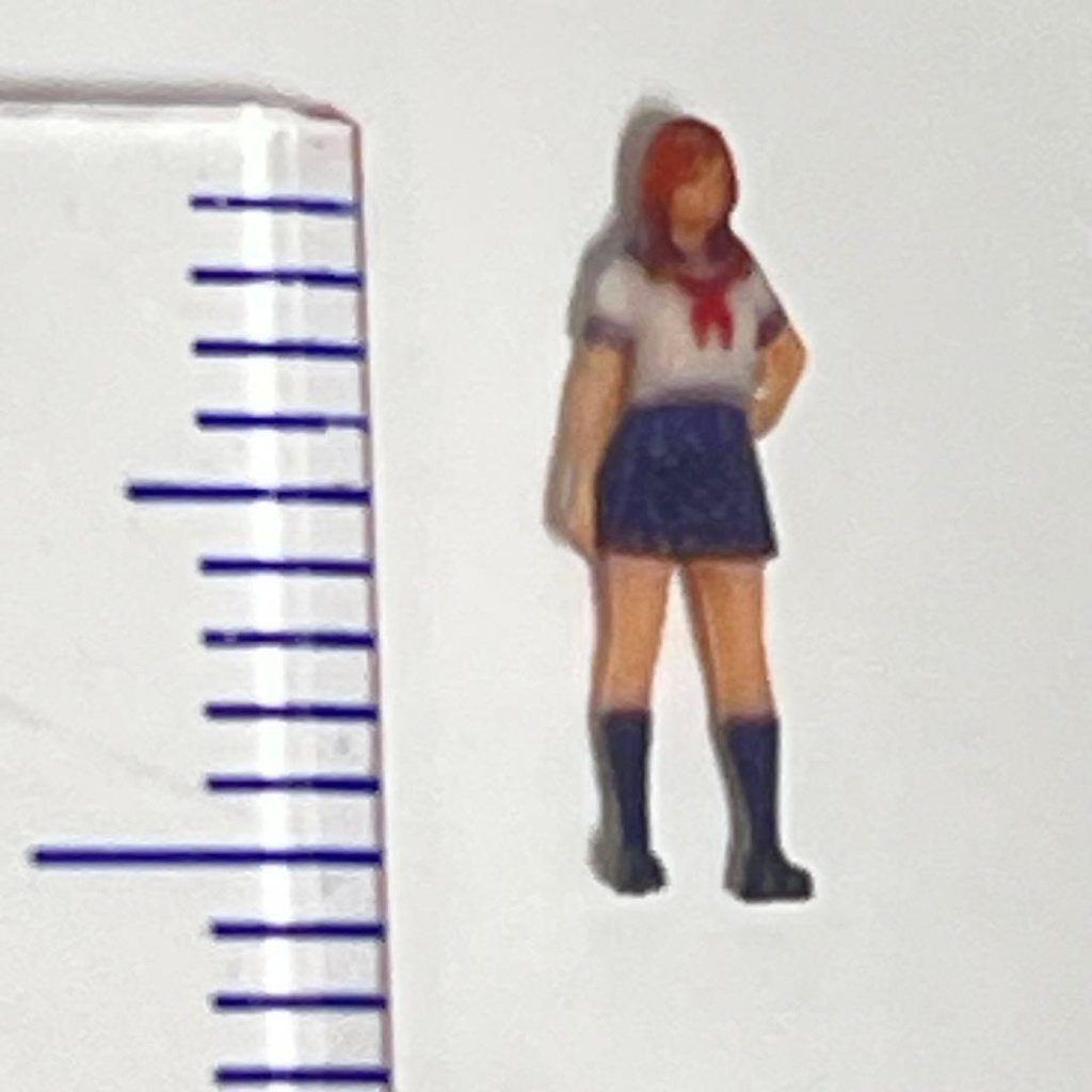 1/150 Nゲージ フィギュア JK セーラー服 半袖 リアルフィギュア ミニチュアイメージ 完成品