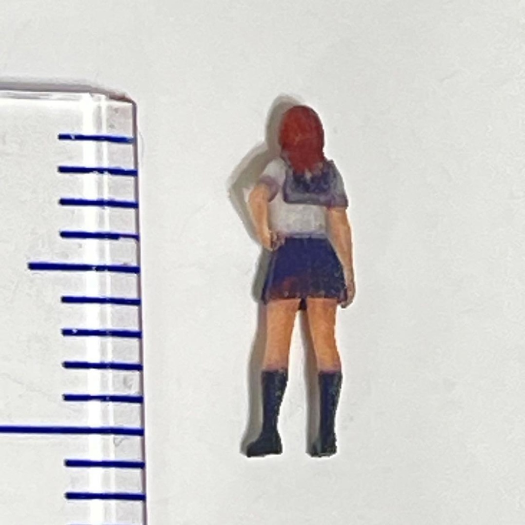1/150 Nゲージ フィギュア JK セーラー服 半袖 リアルフィギュア ミニチュアイメージ 完成品