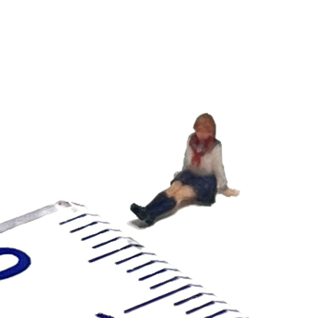 1/150 Nゲージ フィギュア JK セーラー服 足伸ばし リアルフィギュア ミニチュアイメージ 完成品