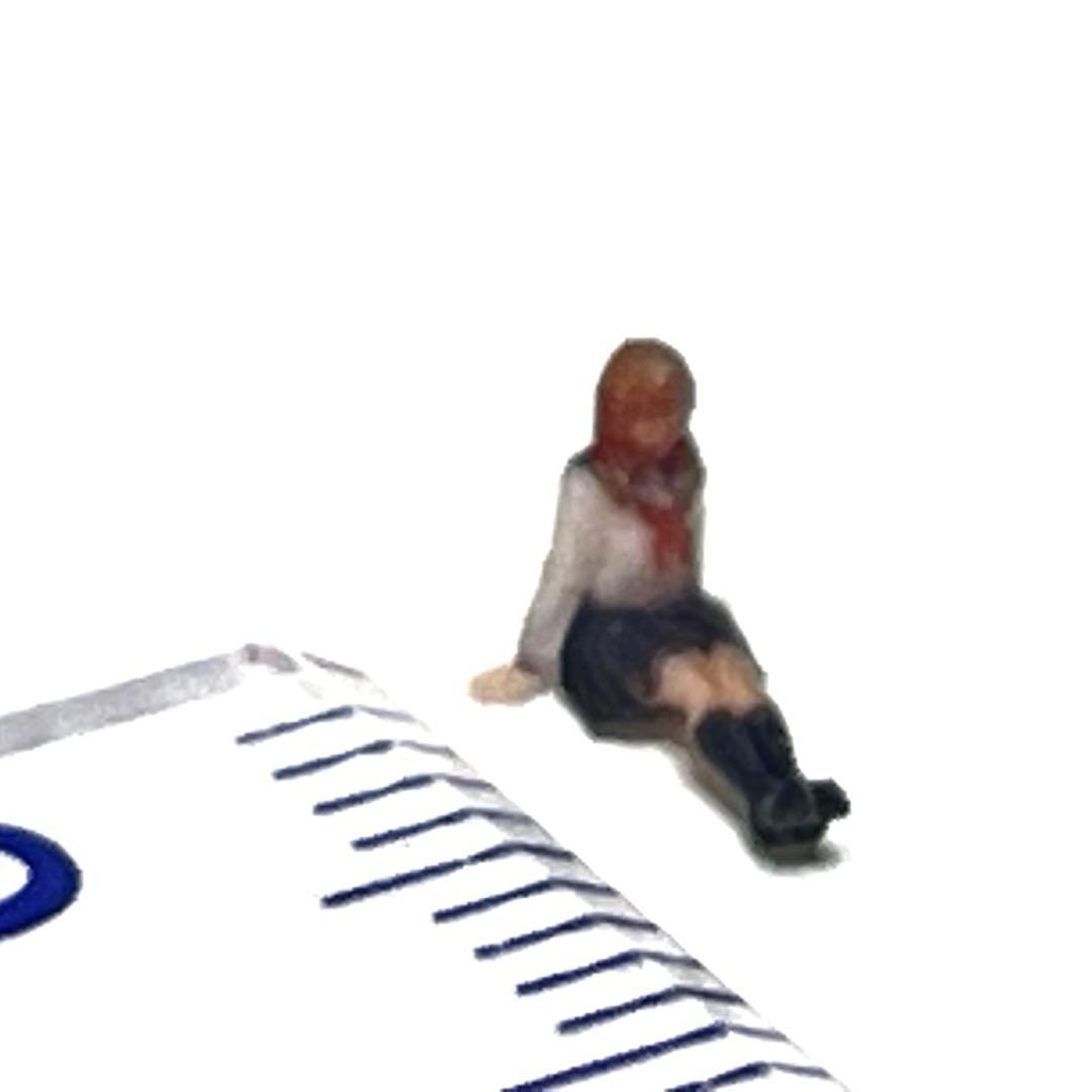 1/150 Nゲージ フィギュア JK セーラー服 足伸ばし リアルフィギュア ミニチュアイメージ 完成品