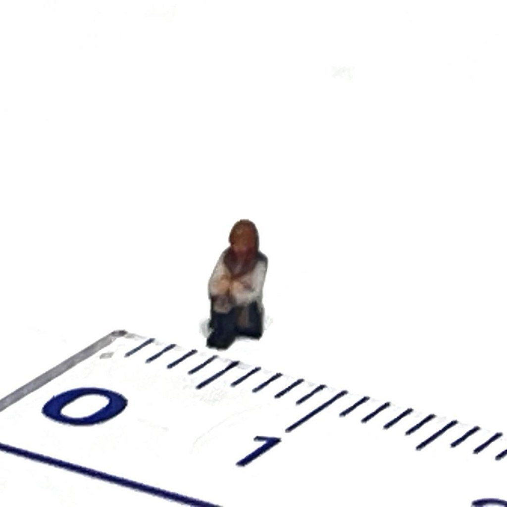 1/150 Nゲージ フィギュア JK セーラー服 体育座り リアルフィギュア ミニチュアイメージ 完成品