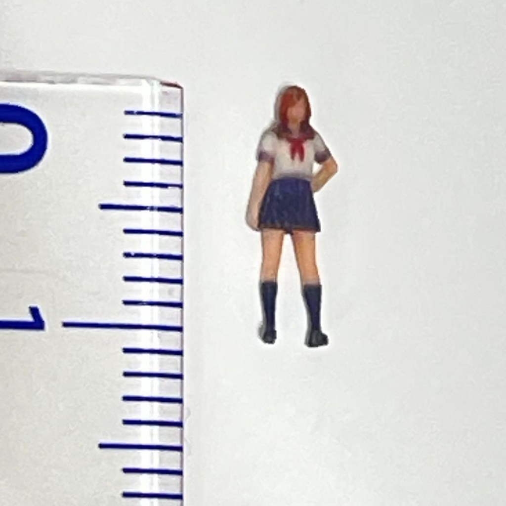 Nゲージ フィギュア 完成品 鉄道模型 JK セーラー服 ミニチュア ジオラマ レイアウト ミニチュアイメージ