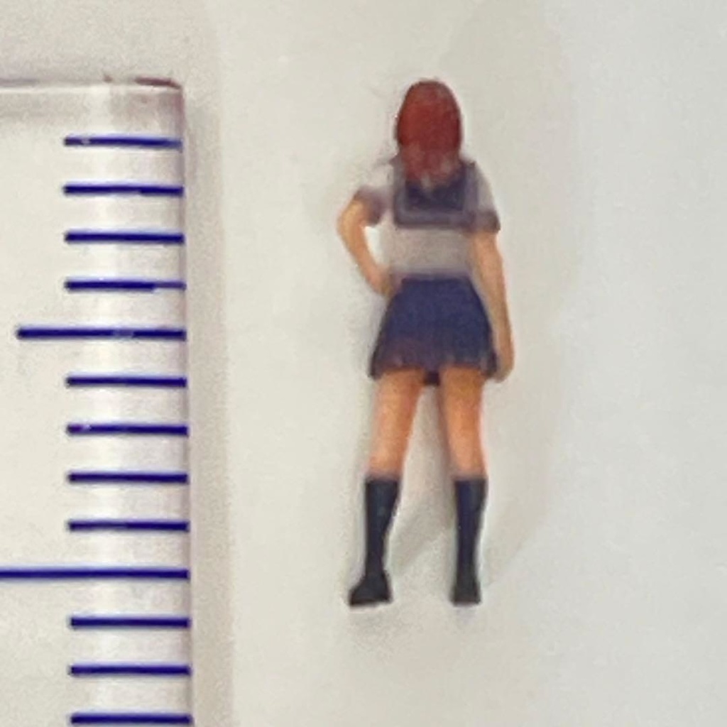 Nゲージ フィギュア 完成品 鉄道模型 JK セーラー服 ミニチュア ジオラマ レイアウト ミニチュアイメージ