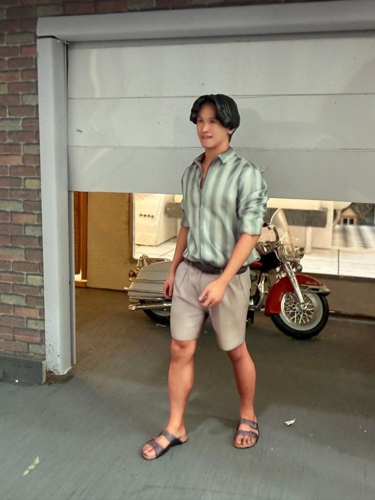 1/18 NU-2280 男性 フィギュア リアルフィギュア 完成品 塗装済み完成品 ミニカーに ドールハウスに ミニチュアイメージ 3D