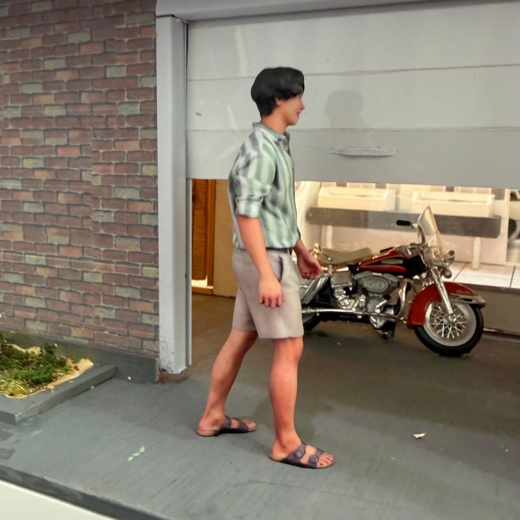 1/18 NU-2280 男性 フィギュア リアルフィギュア 完成品 塗装済み完成品 ミニカーに ドールハウスに ミニチュアイメージ 3D