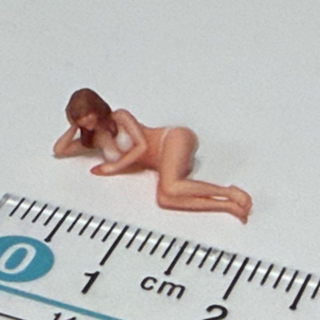 1/64 フィギュア 水着 ビキニ 寝そべり 3D リアルフィギュア 完成品 塗装済み完成品 精密 ミニチュアイメージ