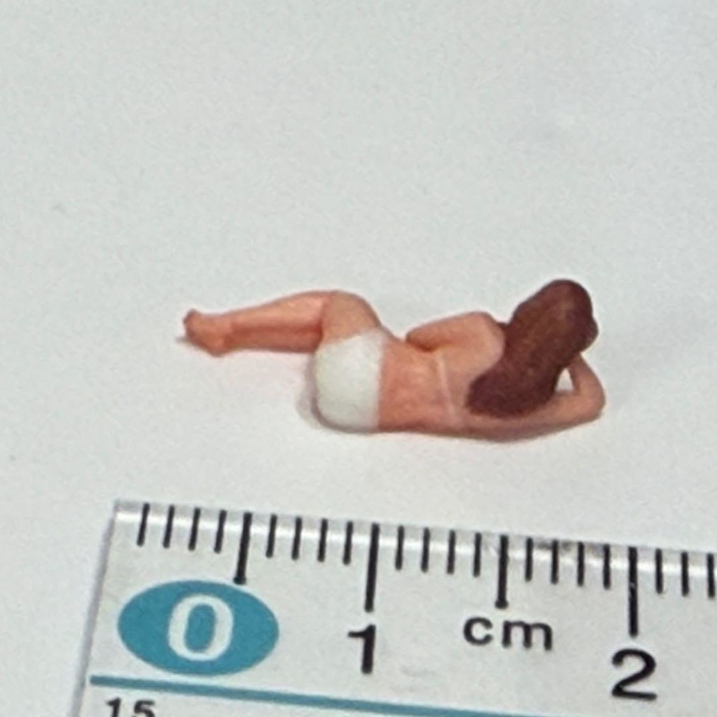 1/64 フィギュア 水着 ビキニ 寝そべり 3D リアルフィギュア 完成品 塗装済み完成品 精密 ミニチュアイメージ