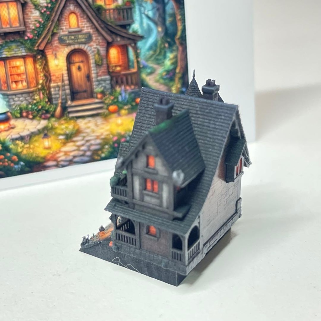 ミニチュア お家 ハウス フィギュア 1/64より小 ジオラマ 完成品 住宅模型 ジオラマ 塗装済み完成品 3D ミニチュアイメージ