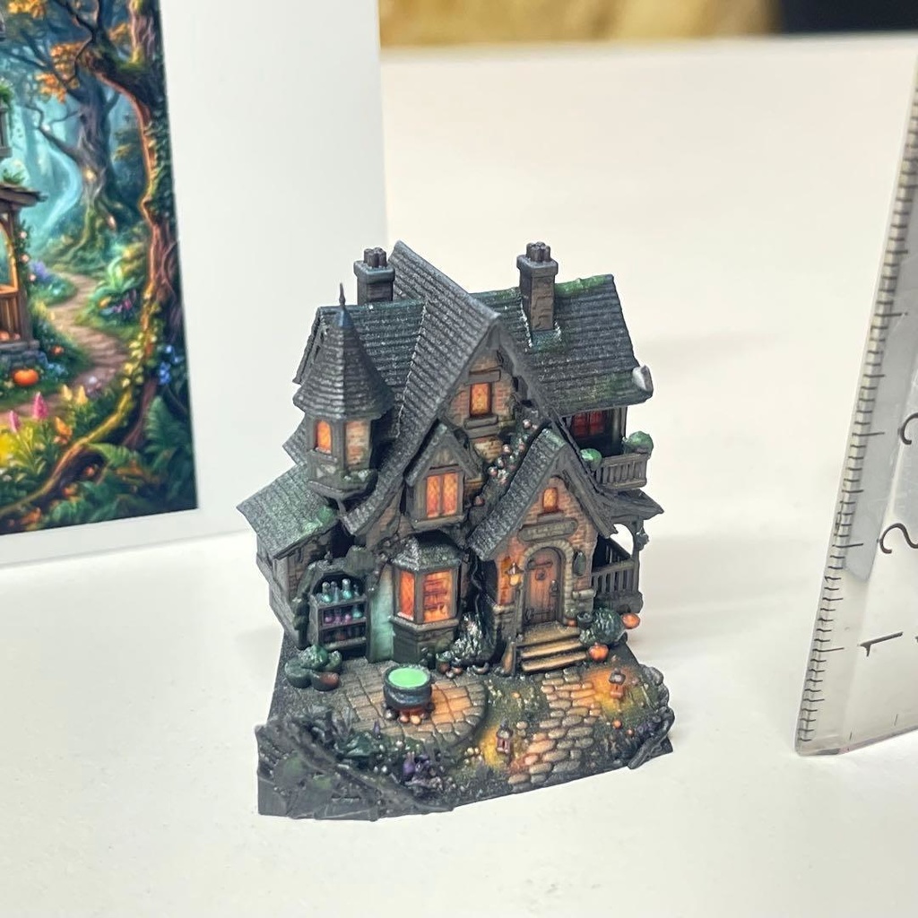 ミニチュア お家 ハウス フィギュア 1/64より小 ジオラマ 完成品 住宅模型 ジオラマ 塗装済み完成品 3D ミニチュアイメージ