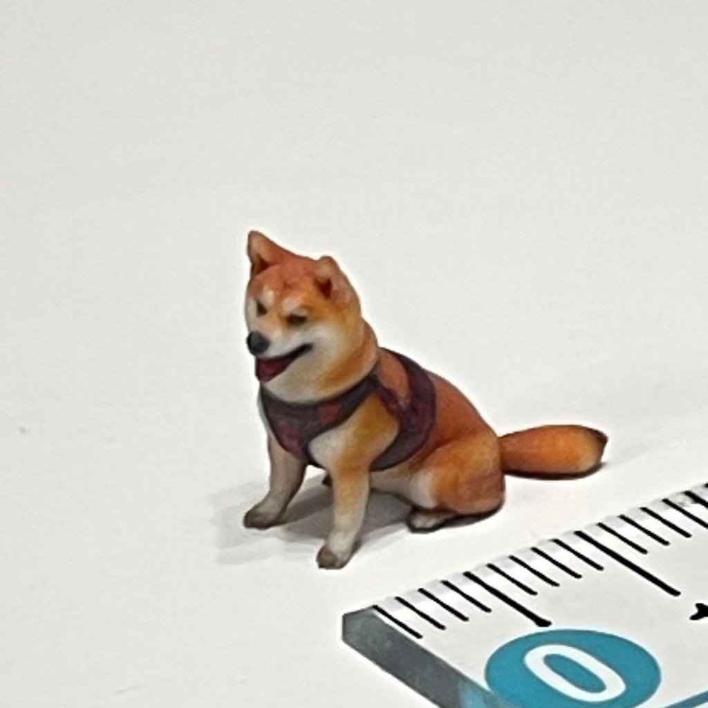 1/43 柴犬 犬 フィギュア 完成品 リアルフィギュア ジオラマ ミニチュア ミニカーに 3Dフィギュア