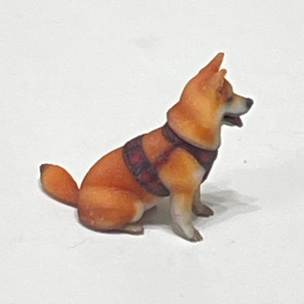 1/43 柴犬 犬 フィギュア 完成品 リアルフィギュア ジオラマ ミニチュア ミニカーに 3Dフィギュア