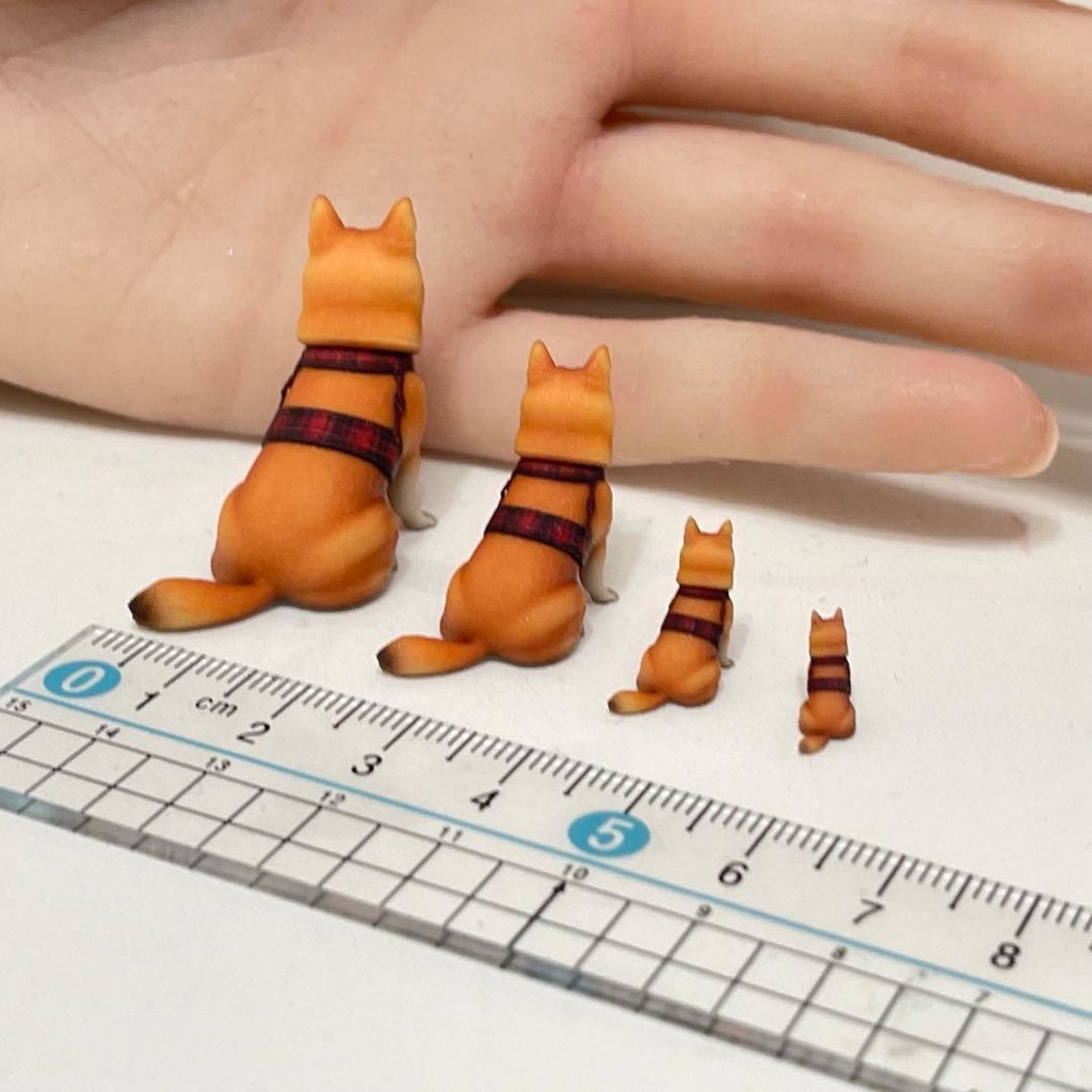 1/64 1/43 1/24 1/18 ミニチュア 犬 柴犬 しば犬 フィギュア リアルフィギュア 完成品 ミニカー ジオラマ ドールハウス 3Dフィギュア AIフィギュア ミニチュアイメージ 塗装済み完成品 ペットフィギュア