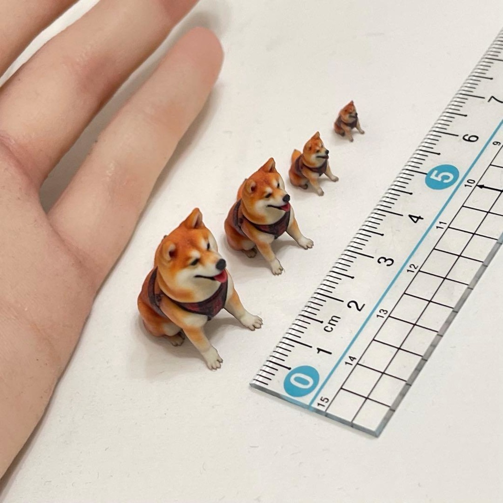 1/64 1/43 1/24 1/18 ミニチュア 犬 柴犬 しば犬 フィギュア リアルフィギュア 完成品 ミニカー ジオラマ ドールハウス 3Dフィギュア AIフィギュア ミニチュアイメージ 塗装済み完成品 ペットフィギュア