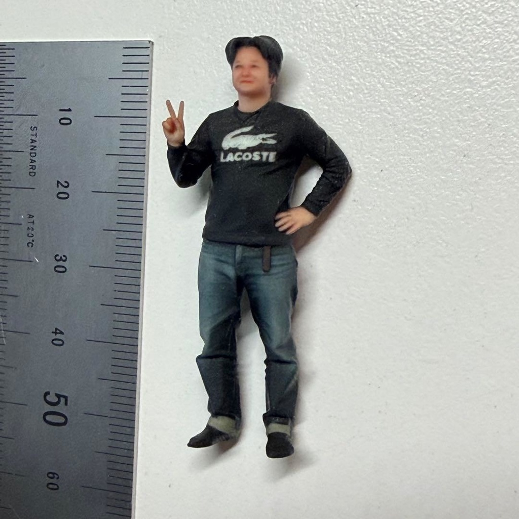 1/32 男性 フィギュア リアルフィギュア 3Dフィギュア ミニチュアイメージ 完成品 ミニカー ジオラマ プラモデルに