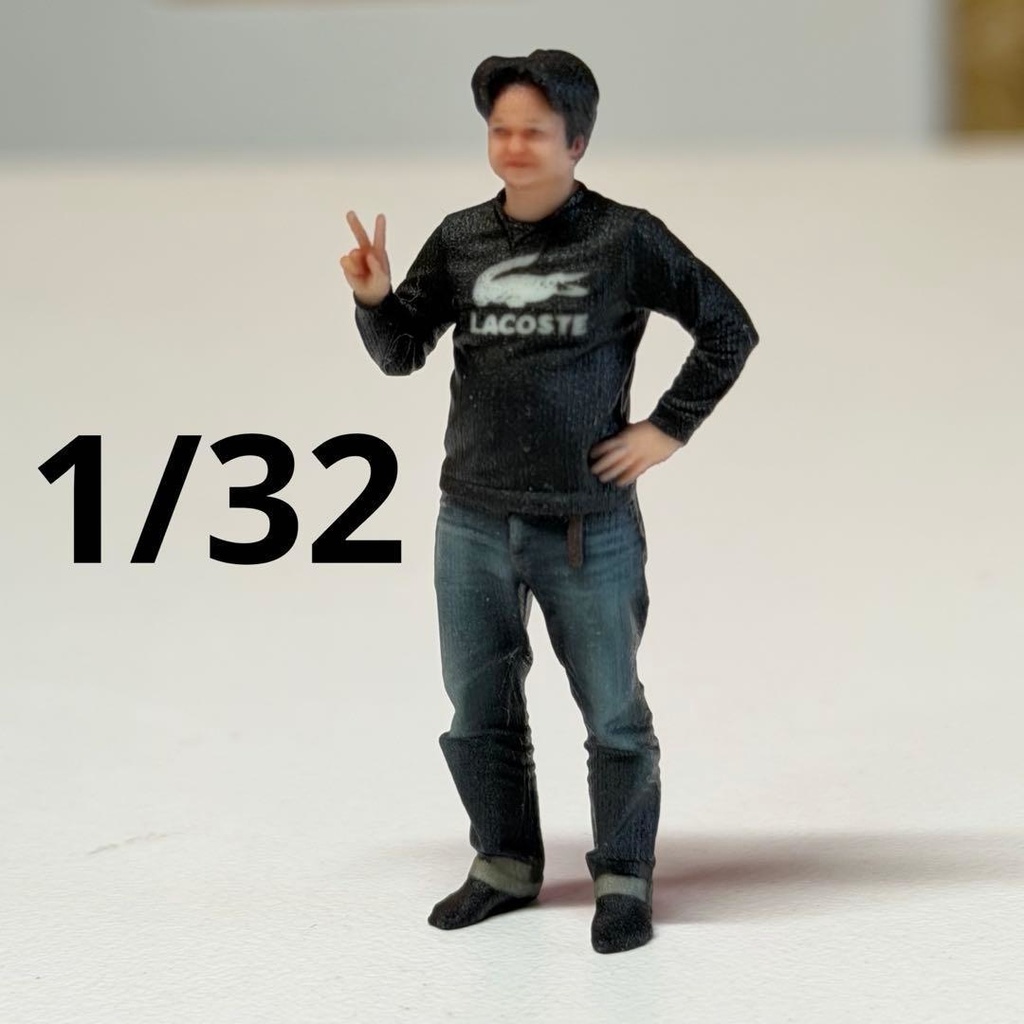 1/32　男性　フィギュア　リアルフィギュア　３Dフィギュア　ミニチュアイメージ　完成品　ミニカー　ジオラマ　プラモデルに　