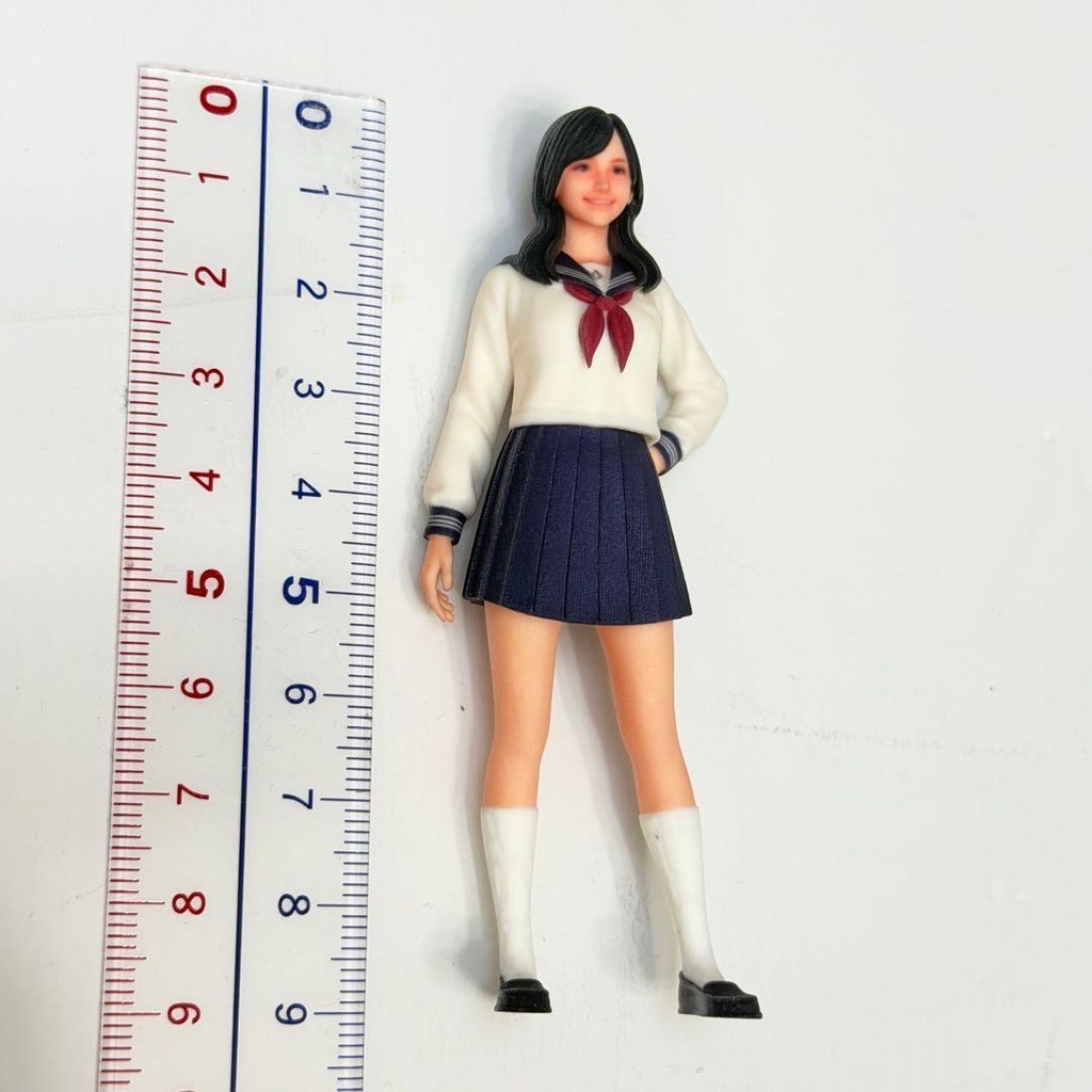 1/18 女子高生 セーラー服 フィギュア リアルフィギュア 完成品 ミニチュアイメージ 精密 ミニカー ドールハウスに 3Dフィギュア