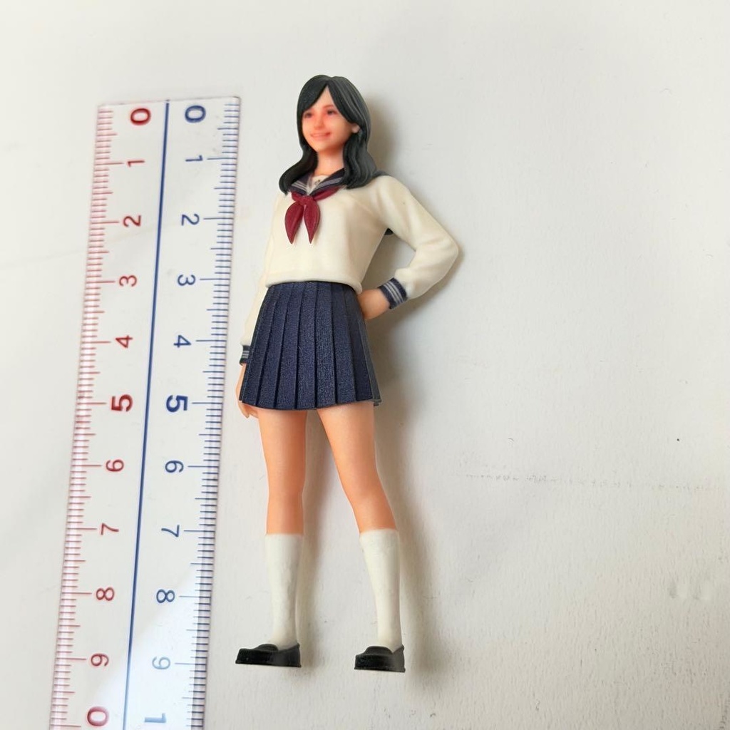 1/18 女子高生 セーラー服 フィギュア リアルフィギュア 完成品 ミニチュアイメージ 精密 ミニカー ドールハウスに 3Dフィギュア