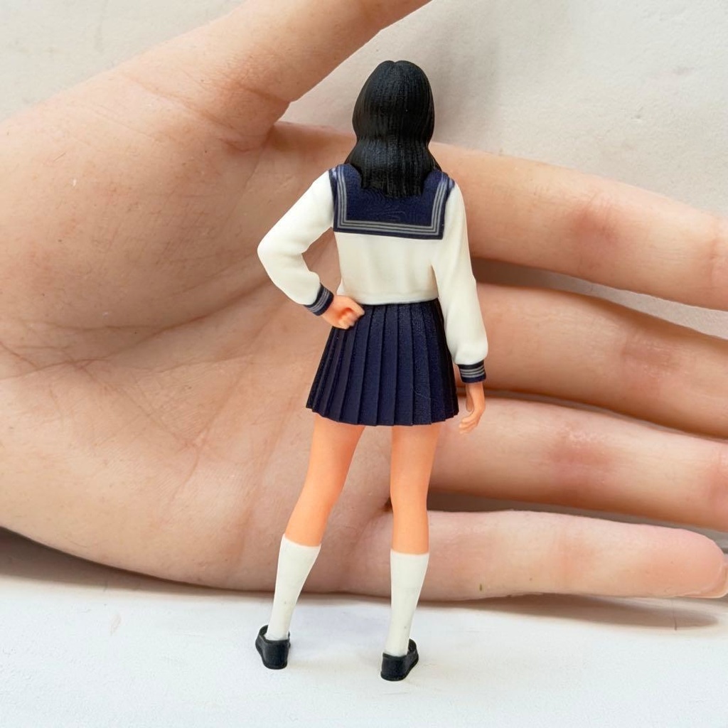 1/18 女子高生 セーラー服 フィギュア リアルフィギュア 完成品 ミニチュアイメージ 精密 ミニカー ドールハウスに 3Dフィギュア