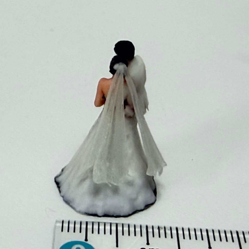 1/64 フィギュア ウエディング 結婚式 リアルフィギュア 完成品 塗装済み完成品 ミニカー トミカに