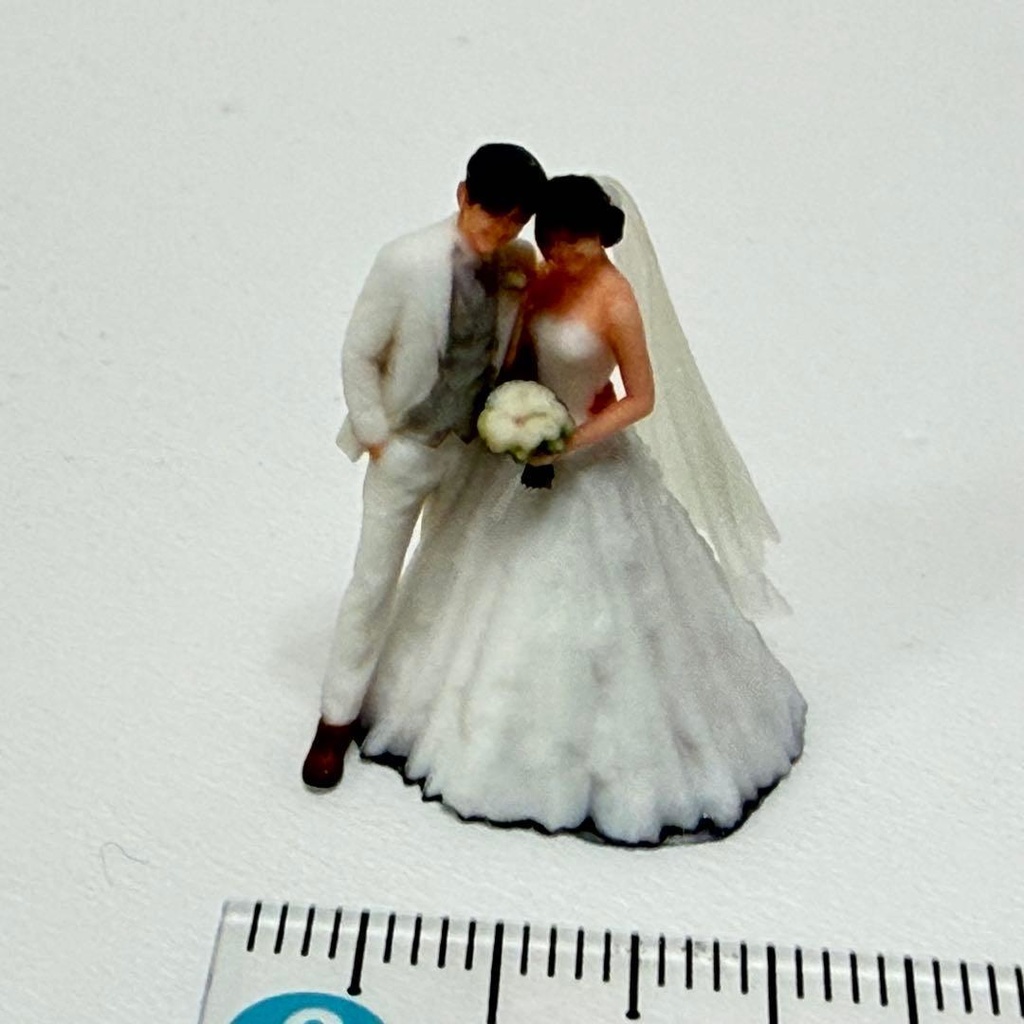 1/64 フィギュア ウエディング 結婚式 リアルフィギュア 完成品 塗装済み完成品 ミニカー トミカに
