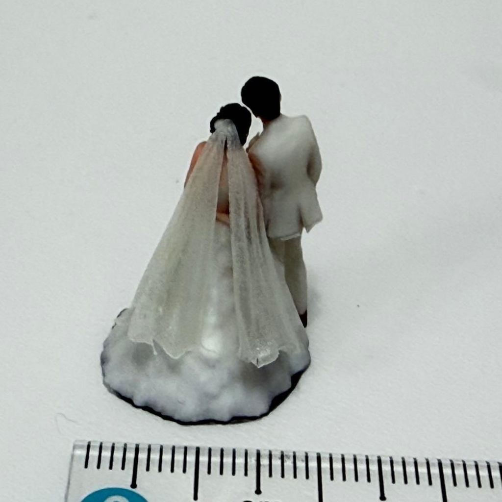 1/64 フィギュア ウエディング 結婚式 リアルフィギュア 完成品 塗装済み完成品 ミニカー トミカに