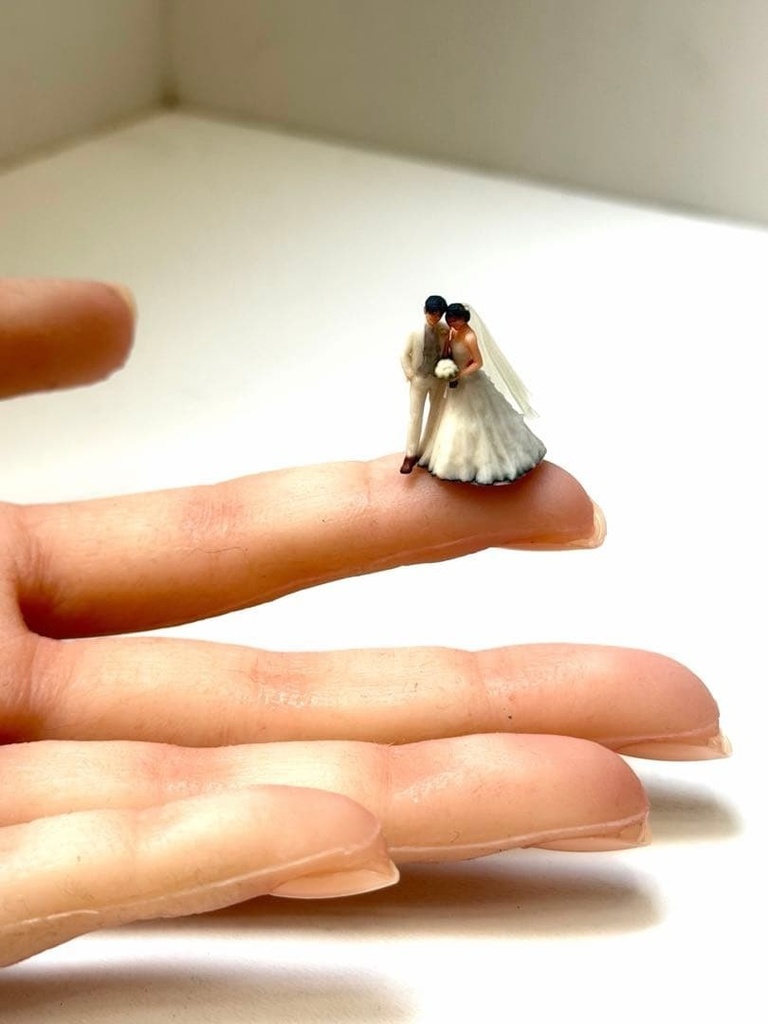 HOゲージ 1/80 結婚式 ウエディング フィギュア 鉄道模型 ジオラマ 精密 リアルフィギュア ミニチュアイメージ 3Dフィギュア