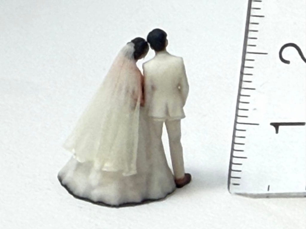 HOゲージ 1/80 結婚式 ウエディング フィギュア 鉄道模型 ジオラマ 精密 リアルフィギュア ミニチュアイメージ 3Dフィギュア