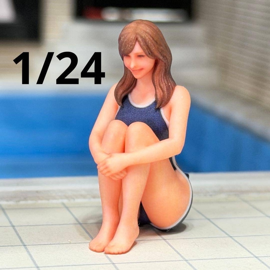 1/24 フィギュア　水着　リアルフィギュア　完成品　塗装済み完成品　３Dフィギュア　ミニチュアイメージ　
