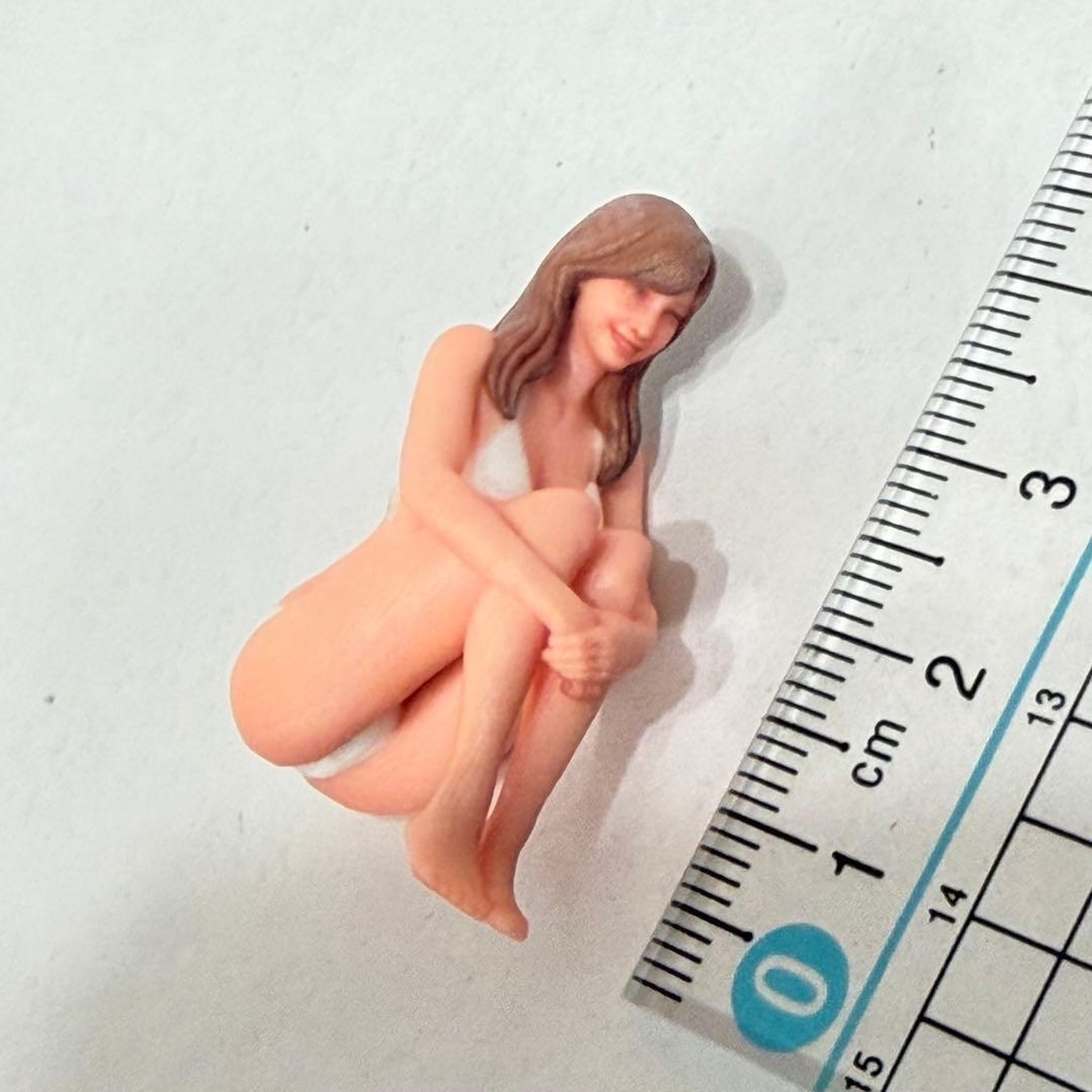 1/24 フィギュア 水着 ビキニ リアルフィギュア 3Dフィギュア ミニチュアイメージ ドールハウスに ジオラマに ミニカーに