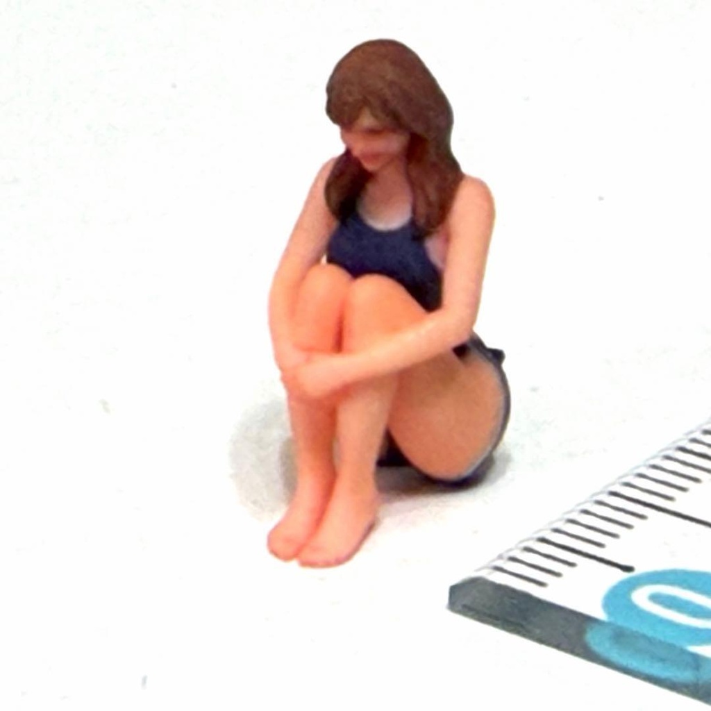 1/43 フィギュア 水着 競泳水着 リアルフィギュ ミニチュア ミニチュアイメージ 3Dフィギュア ジオラマ ミニカーに 住宅模型に