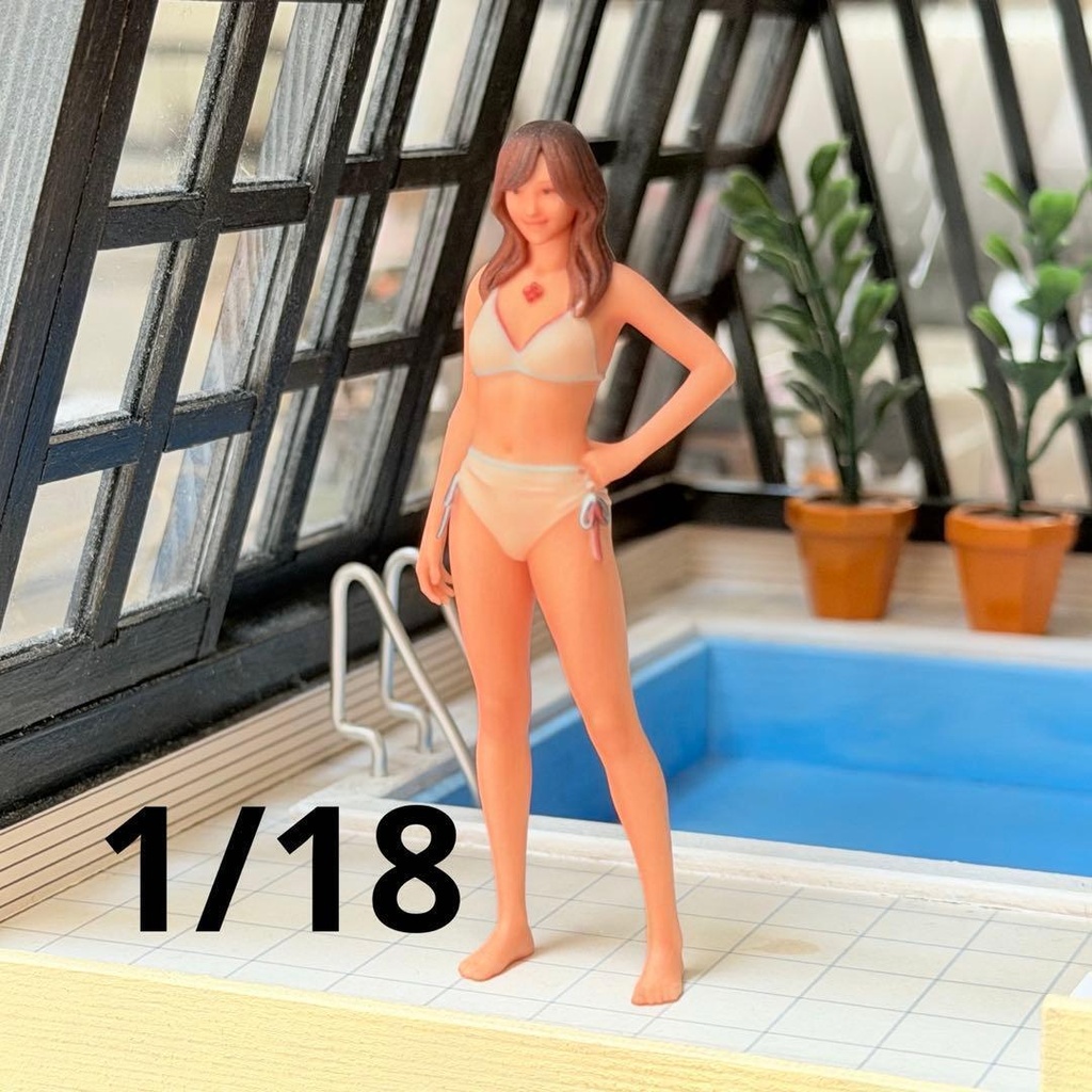 1/18 ビキニ 水着 フィギュア リアルフィギュア 完成品 ミニチュアイメージ 3Dフィギュア