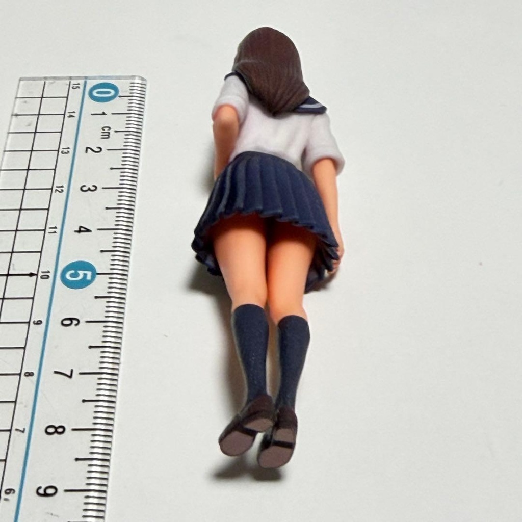 1/18 女子高生 フィギュア セーラー服 3Dフィギュア リアルフィギュア 塗装済み完成品 ミニカーに 完成品