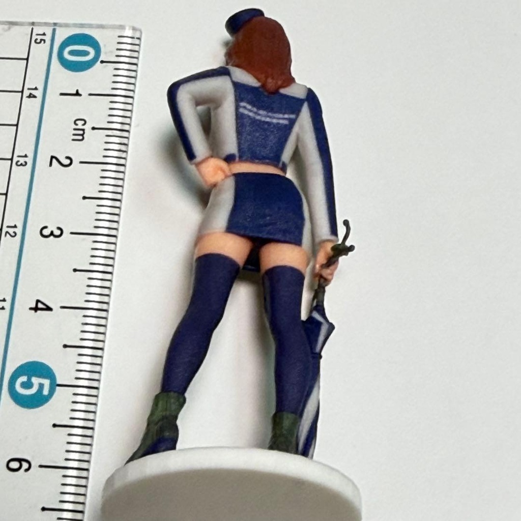 1/24 レースクィーン 青 フィギュア ミニカーに ミニチュア 完成品 リアルフィギュア