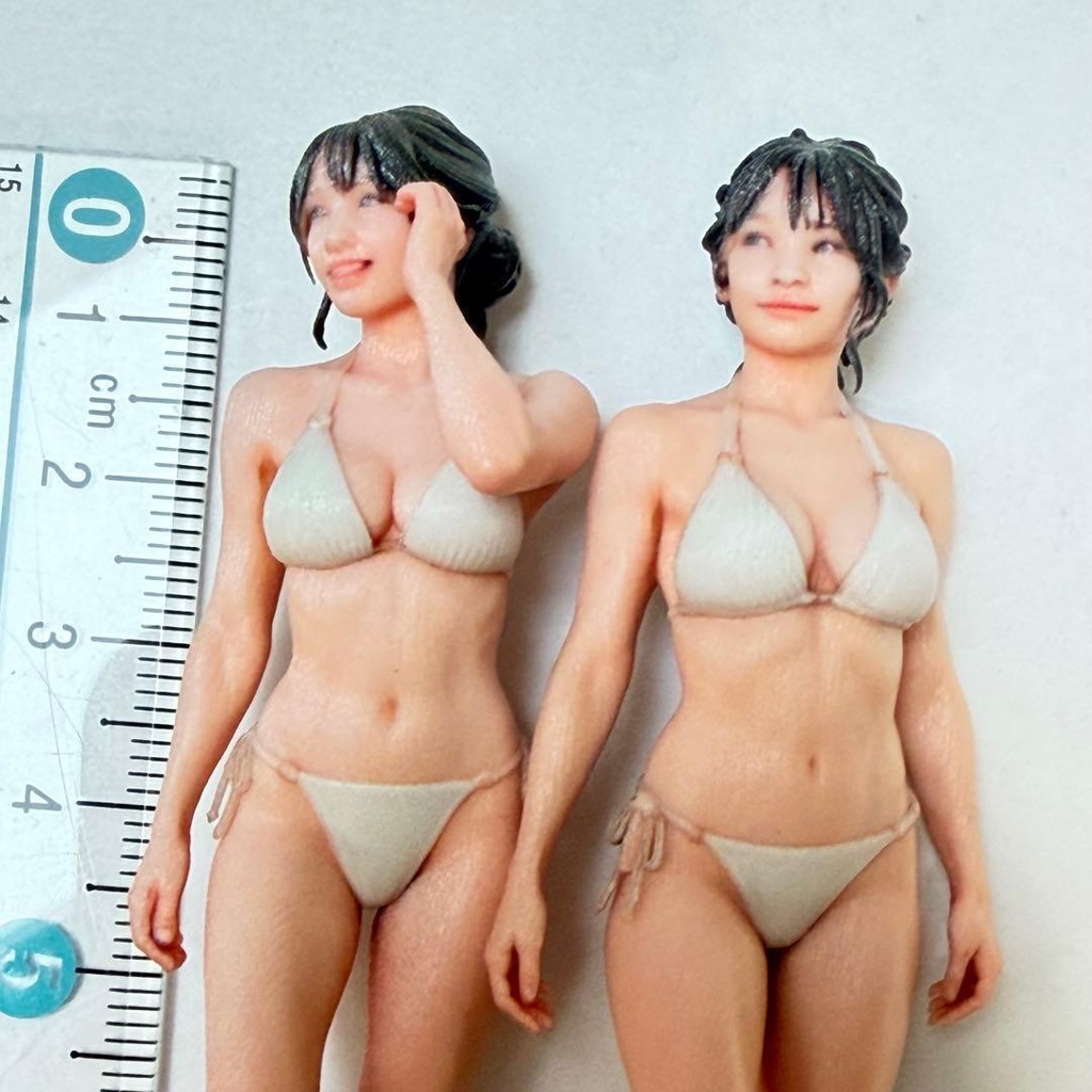 1/18 フィギュア 3DA-FIG-5435 5436 リアルフィギュア 完成品 ミニチュアイメージ 3Dフィギュア 水着 ミニカー ドールハウスに
