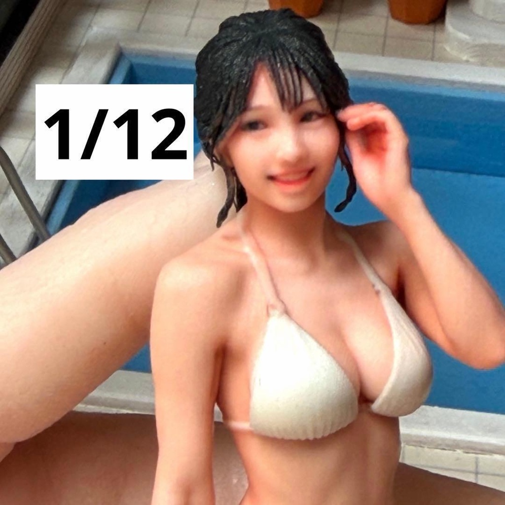 1/12 ３DA-FIG-5435　水着　フィギュア　完成品　リアルフィギュア　塗装済み完成品　ミニチュアイメージ　３Dフィギュア　ミニカー　ジオラマ　ドールハウスに　３Dプリンタ