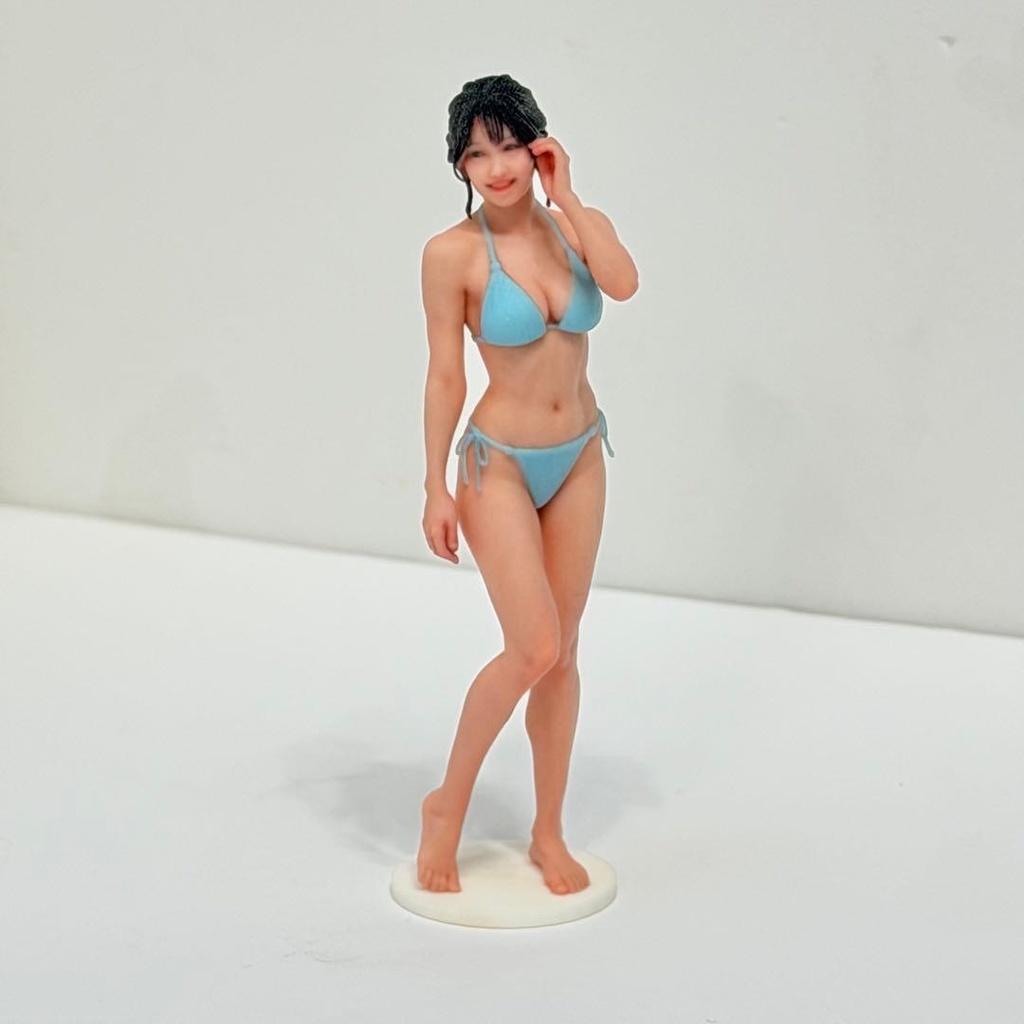 1/18 5435-B フィギュア リアルフィギュア 水着 ビキニ 水色 ミニチュアイメージ 完成品 3Dフィギュア