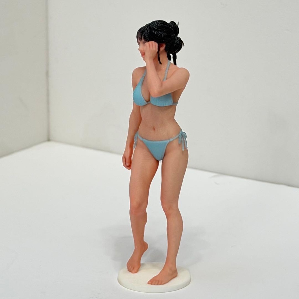 1/18 5435-B フィギュア リアルフィギュア 水着 ビキニ 水色 ミニチュアイメージ 完成品 3Dフィギュア