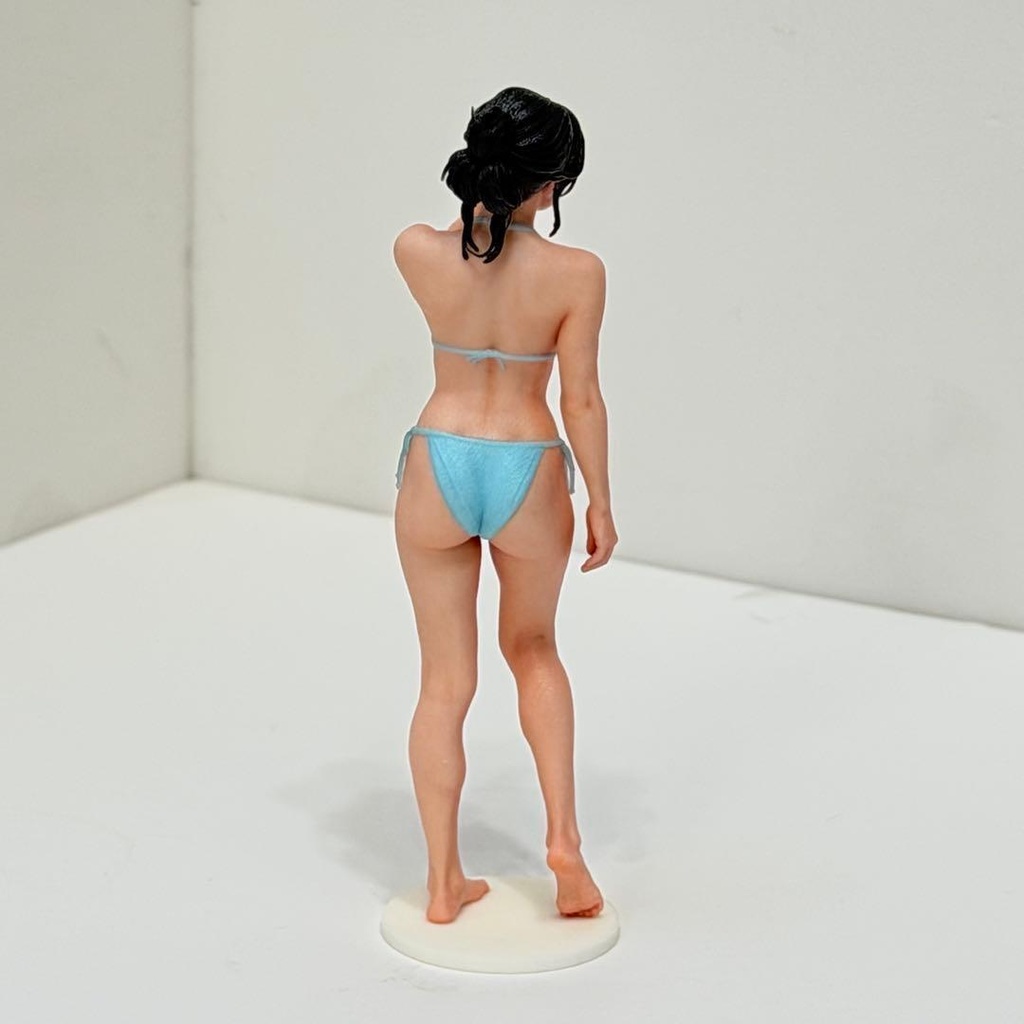 1/18 5435-B フィギュア リアルフィギュア 水着 ビキニ 水色 ミニチュアイメージ 完成品 3Dフィギュア