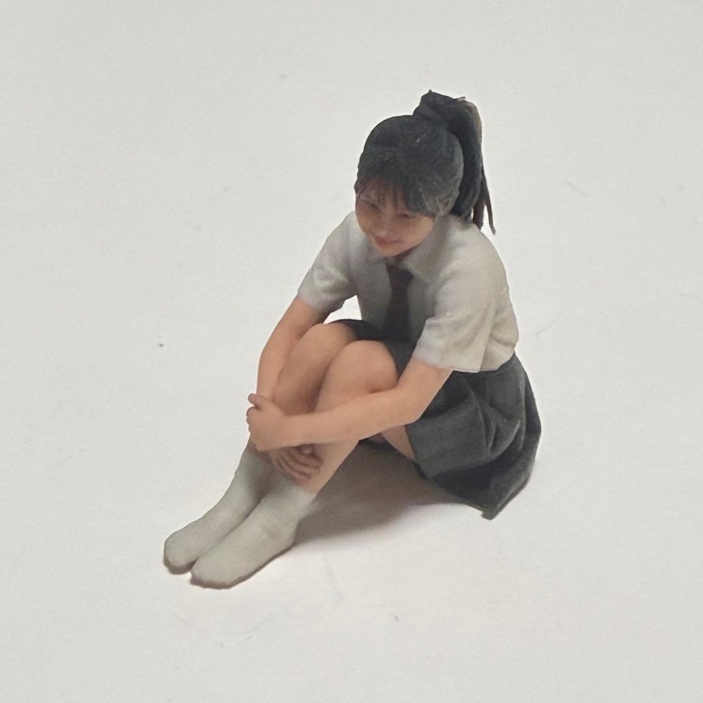 1/24 3996 フィギュア 女子高生 完成品 ミニチュア リアルフィギュア ミニチュアイメージ 3Dフィギュア ミニカー ドールハウス ジオラマに