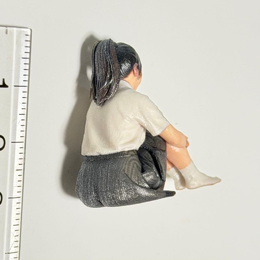 1/24 3996 フィギュア 女子高生 完成品 ミニチュア リアルフィギュア ミニチュアイメージ 3Dフィギュア ミニカー ドールハウス ジオラマに