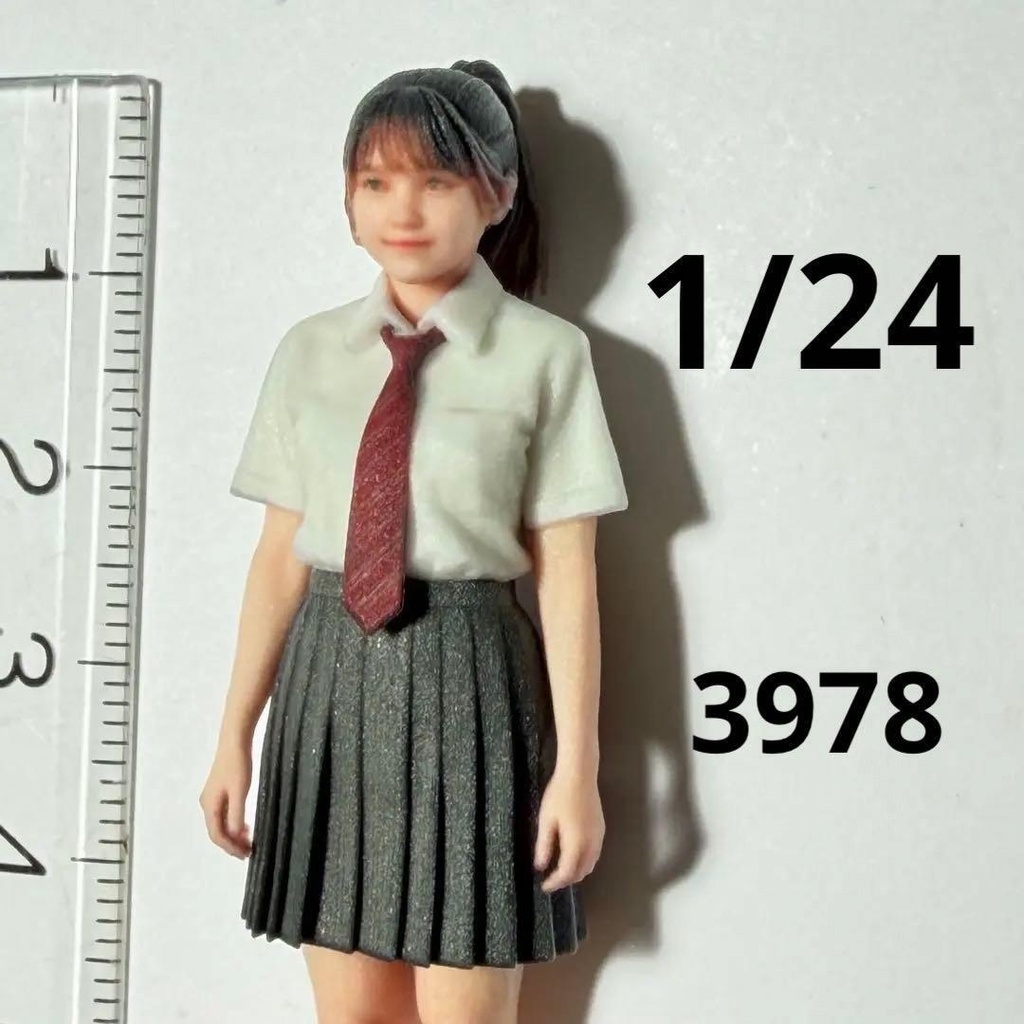 1/24 3978 フィギュア リアルフィギュア 完成品 3Dフィギュア 女子高生 直立 ミニチュアイメージ 3Dフィギュア