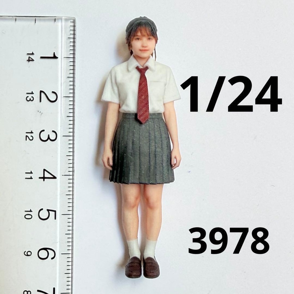 1/24 3978 フィギュア リアルフィギュア 完成品 3Dフィギュア 女子高生 直立 ミニチュアイメージ 3Dフィギュア