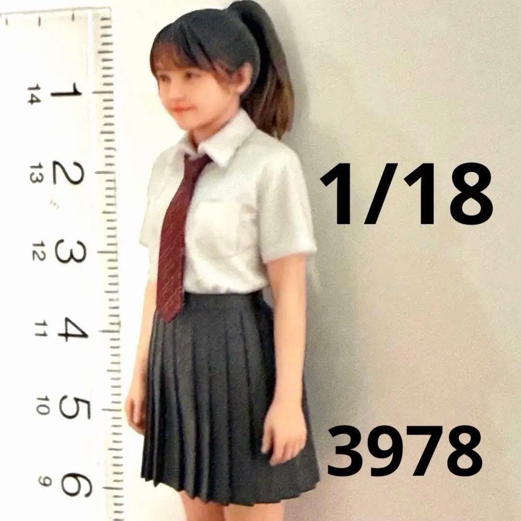 1/18 3978 フィギュア リアルフィギュア 完成品 女子高生 直立 3Dフィギュア ミニチュアイメージ ミニカー ドールハウスに