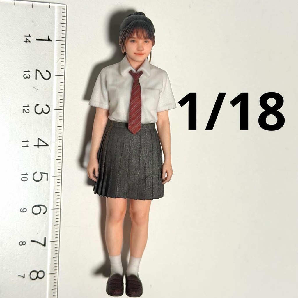 1/18 3978 フィギュア リアルフィギュア 完成品 女子高生 直立 3Dフィギュア ミニチュアイメージ ミニカー ドールハウスに