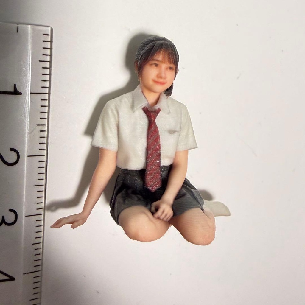 1/24 フィギュア 3997 完成品 ミニチュア リアルフィギュア 女子高生 ミニカーに ドールハウスに ジオラマに 3Dフィギュア ミニチュアイメージ