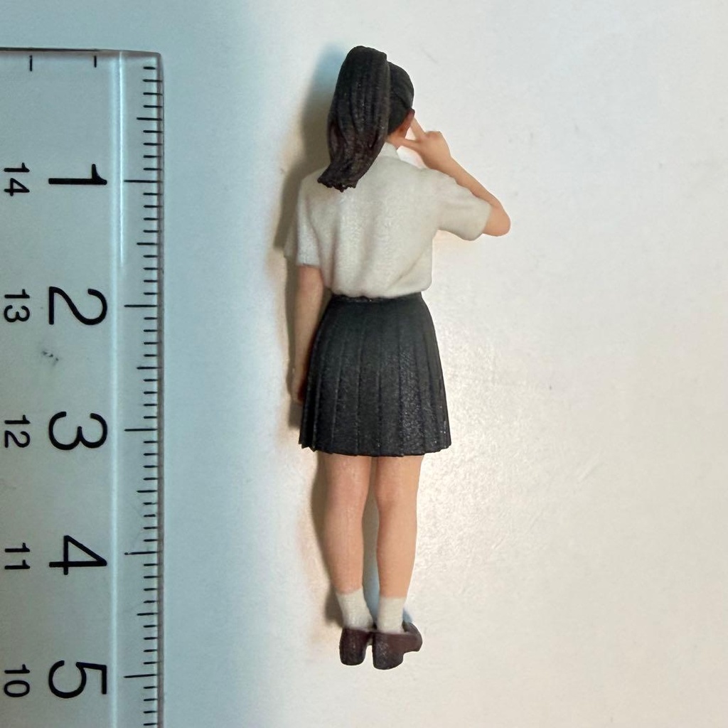 1/32 3994 女子高生 ピース 制服 フィギュア リアルフィギュア 3Dフィギュア 完成品 ミニチュア ミニカー ジオラマに ミニチュアイメージ