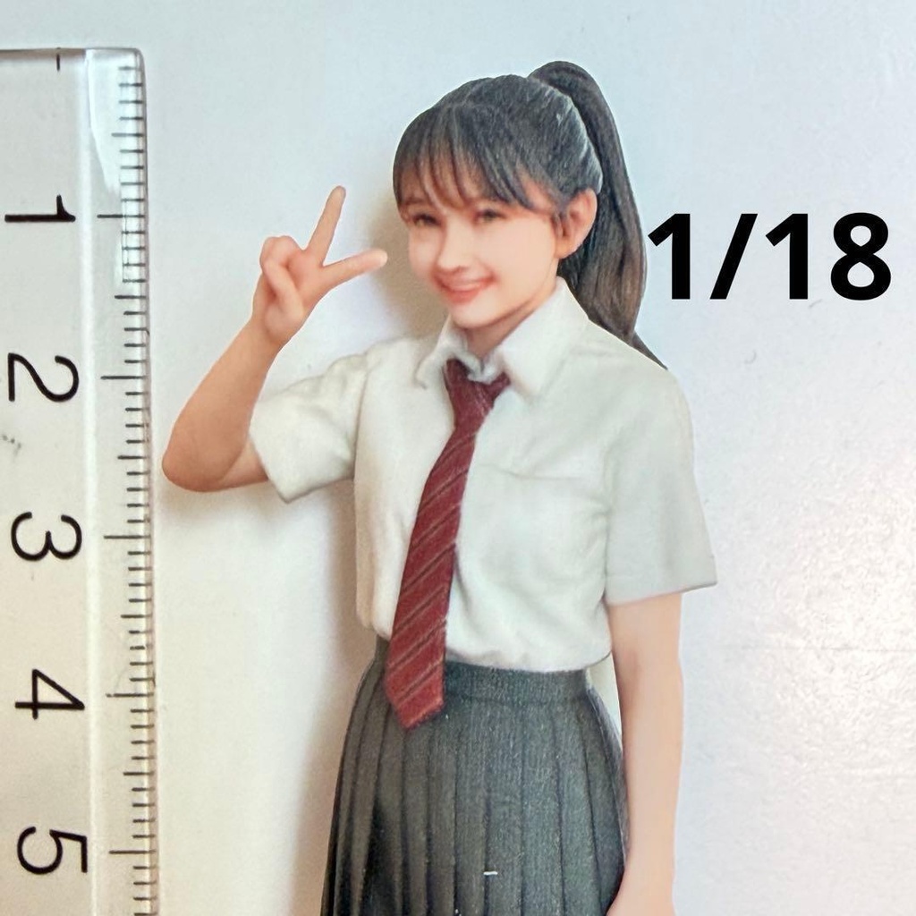 1/18 3994 ピース 女子高生 制服 フィギュア リアルフィギュア 完成品 ミニチュア ミニチュアイメージ 3Dフィギュア ミニカー ドールハウスに