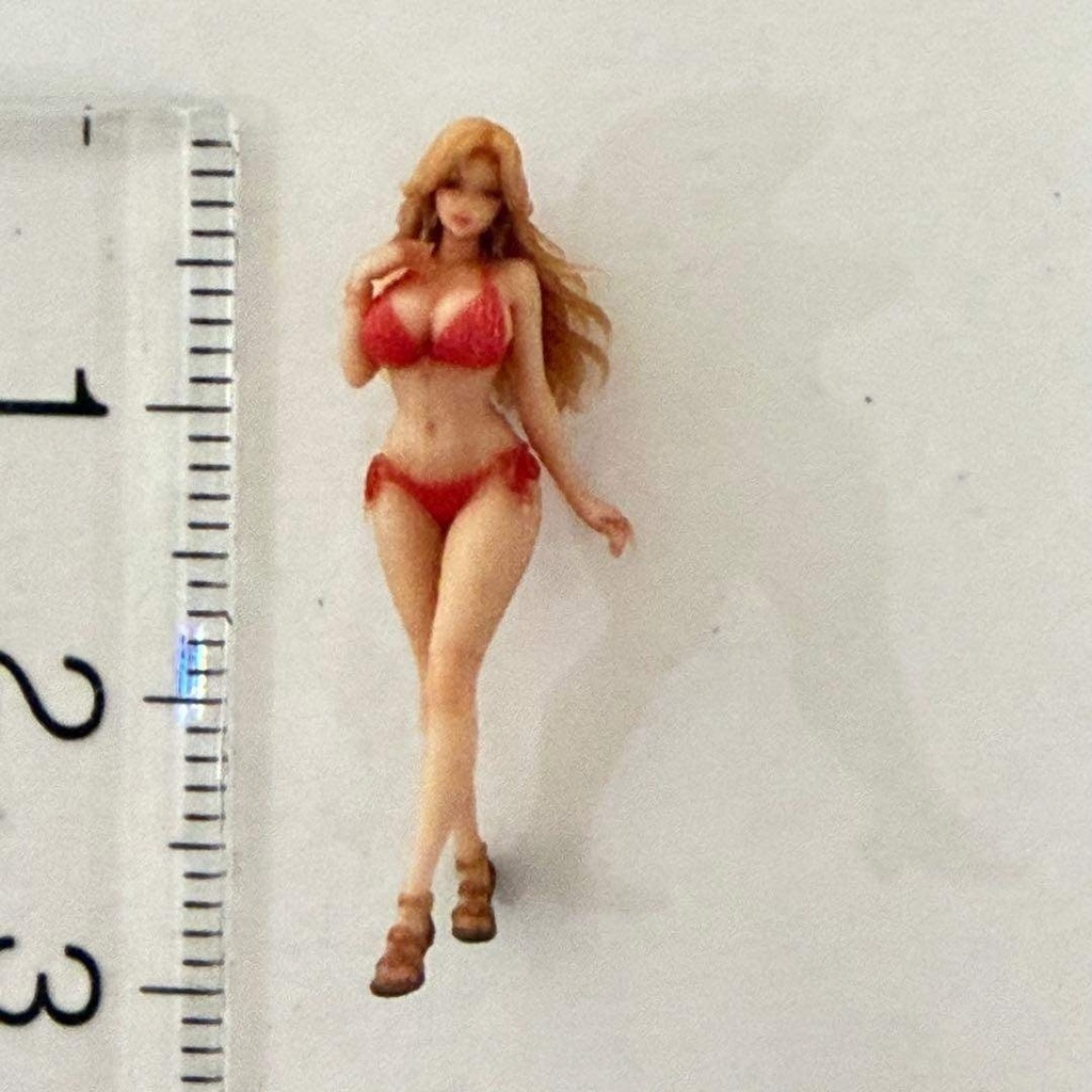 1/64 8004-01 フィギュア リアルフィギュア 完成品 ミニチュア ミニカー トミカに ミニチュアイメージ 3Dフィギュア 水着