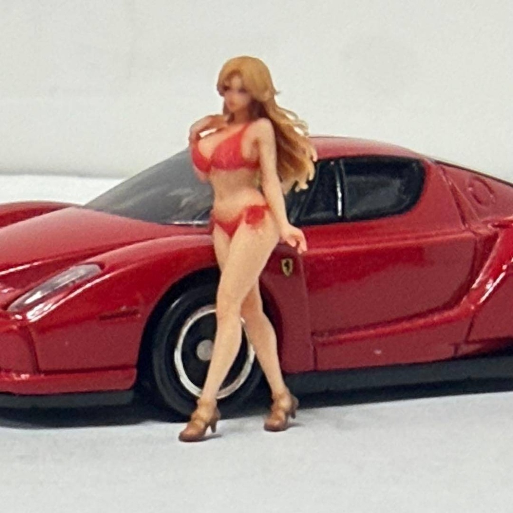 1/64 8004-01 フィギュア リアルフィギュア 完成品 ミニチュア ミニカー トミカに ミニチュアイメージ 3Dフィギュア 水着